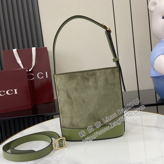Gucci專櫃古馳2025春夏系列最新款檔案桶包手提單肩斜挎女包 jh2608型號：833665